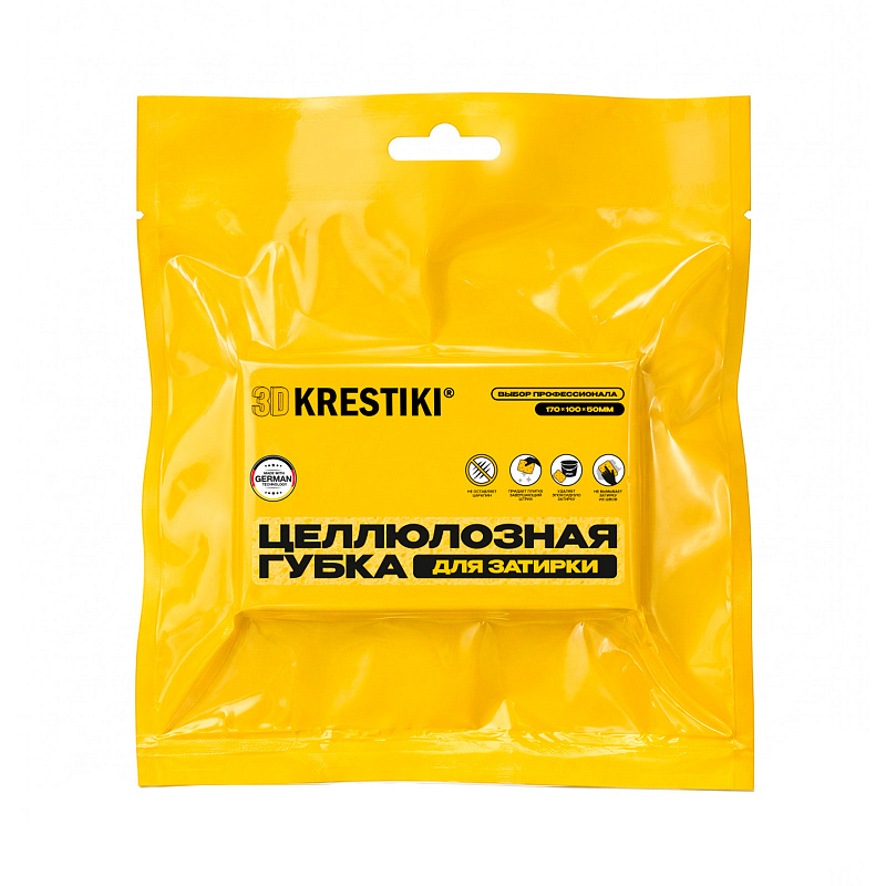 Целлюлозная губка для затирки 3D KRESTIKI 170x100mm