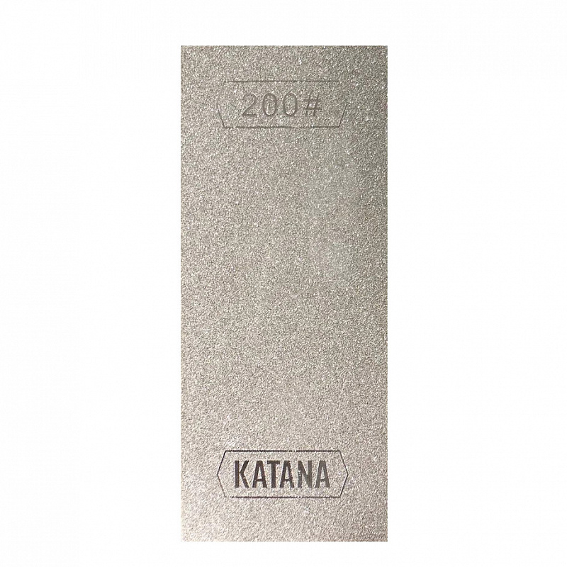Ручная алмазная шлифовальная пластина KATANA зернистостью 200 для обработки кромки плитки из керамики, керамогранита, гранита и мрамора