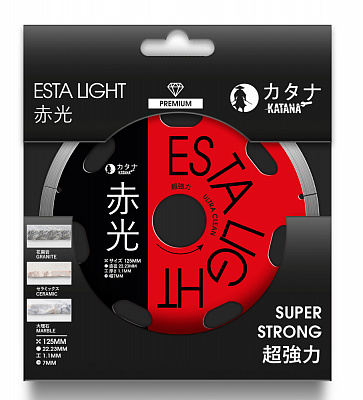 Алмазный диск KATANA ESTA LIGHT (1,1 x 125 мм) для чистовой резки керамогранита, керамики, гранита и мрамора